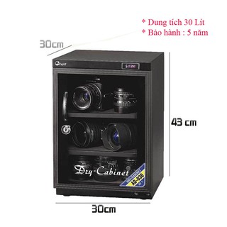 Tủ chống ẩm máy ảnh cao cấp CN Nhật Bản FujiE AD030 ( 30 Lít ) chính hãng bảo hành 5 năm