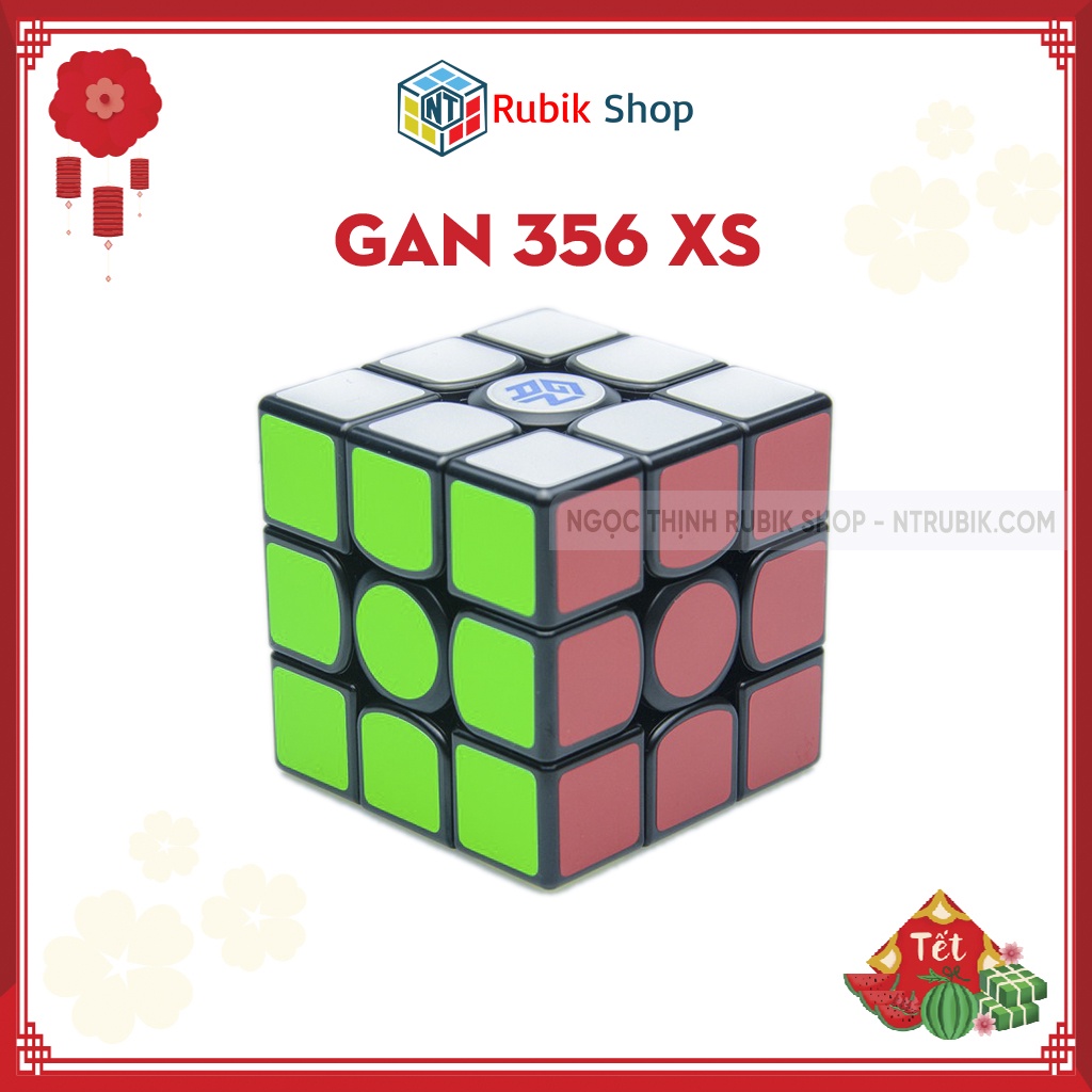 [Siêu Phẩm] Rubik 3x3 Gan 356 XS Stickerless / Đen (Có Nam Châm)