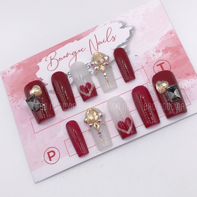 nail box gắn đá.s