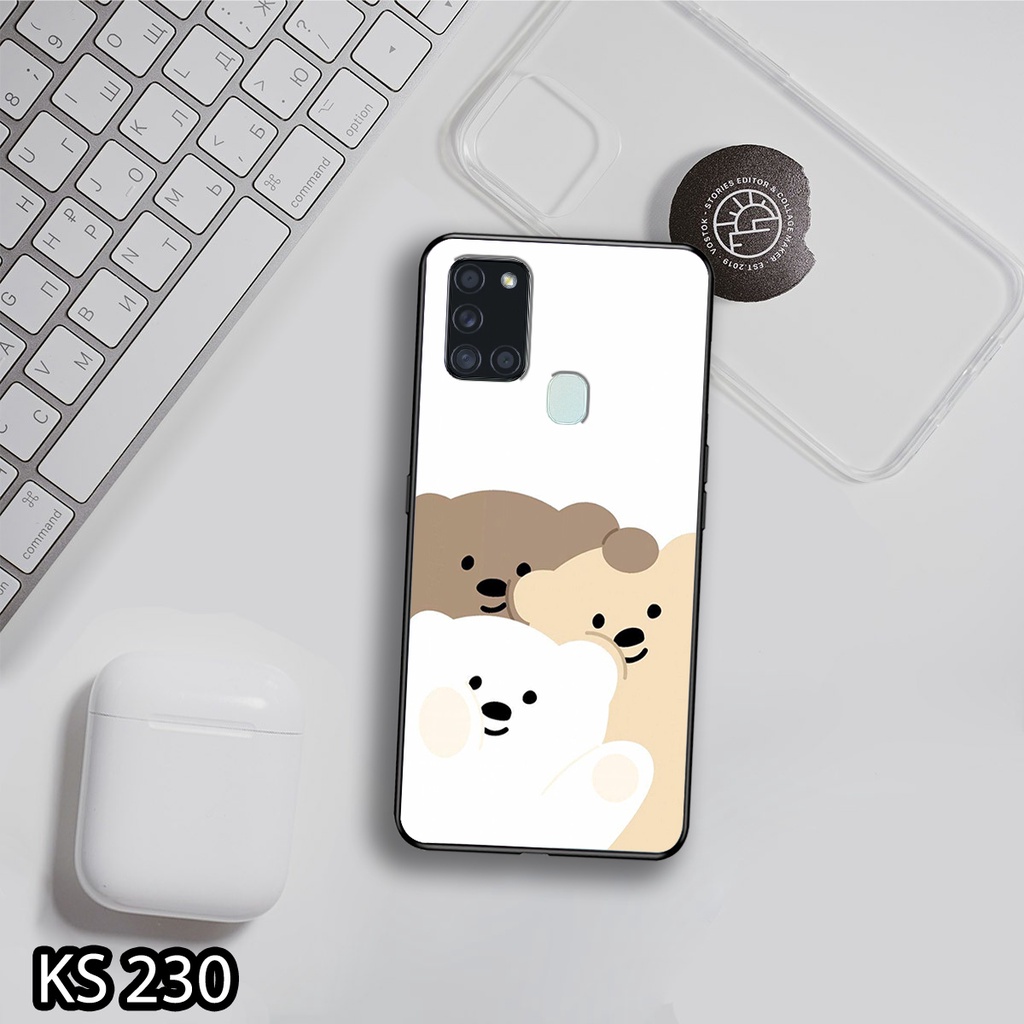 Ốp lưng Samsung A11/A21/A21S in hình Gấu nhỏ siêu đẹp, độc, lạ_KINGSTORE.HN_Ốp SS