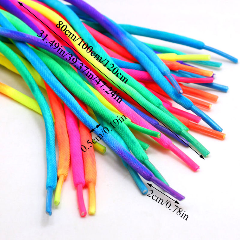 Dây giày nhiều màu sắc xinh xắn đường kính 5mm