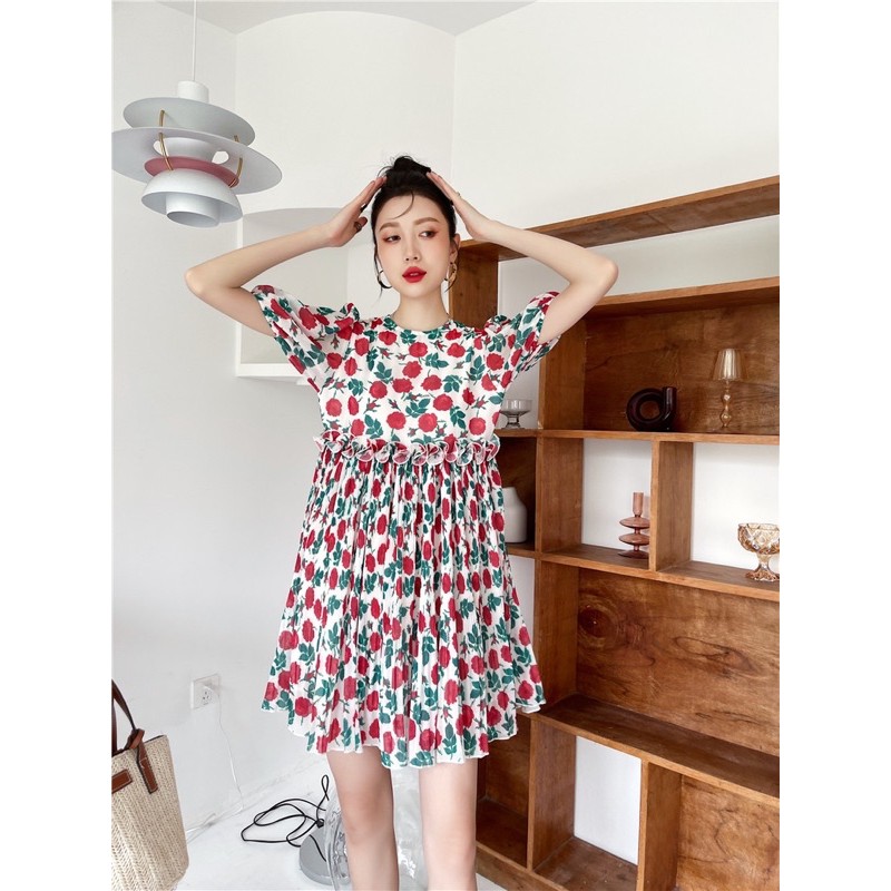 váy/ đầm babydoll hoa tiểu thư cá tính ORDER