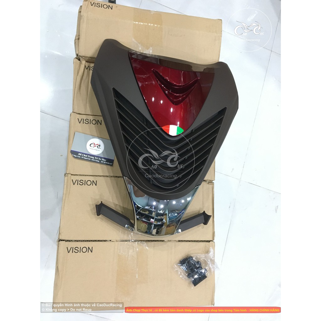 mặt nạ vision Sh màu đỏ đô nâu