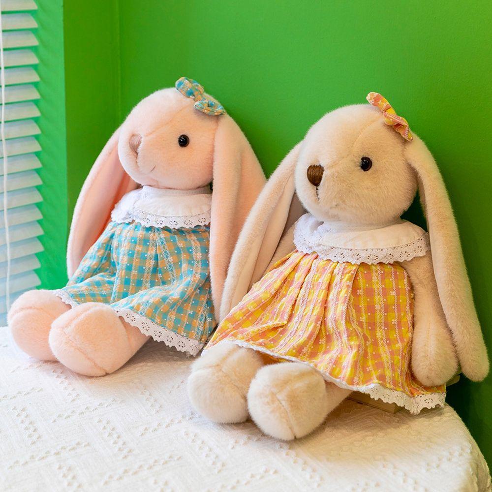 LILYES Thỏ Nhồi Bông Tai Dài 30 / 45CM Đáng Yêu Trang Trí Nhà Cửa