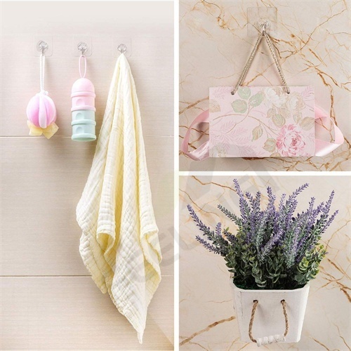 🔥 5 Cái Móc Treo Tường Tự Dính Trong Suốt Mạnh Mẽ, Cốc Hút Móc Treo Tường Móc Treo, Móc Treo Phòng Tắm Nhà Bếp Móc Liền Mạch