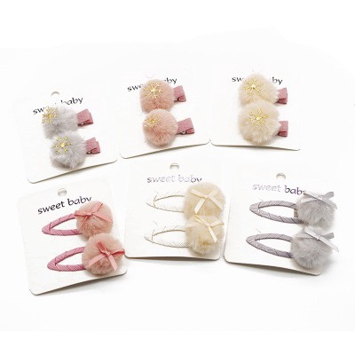 Bộ 2 Kẹp Tóc Đính Nơ Phong Cách Hàn Quốc Cho Nữ