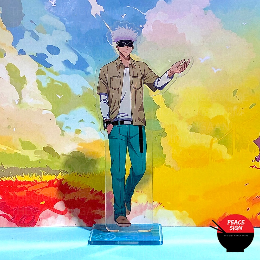 Mô hình Standee JUJUTSU KAISEN ver DẠO PHỐ Chú Thuật Hồi Chiến Tượng Acrylic Anime mica trưng bày