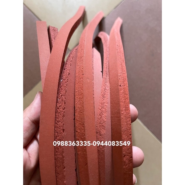 Thanh cao su máy hàn dập chân- thanh cao su đỏ máy ép túi nylon