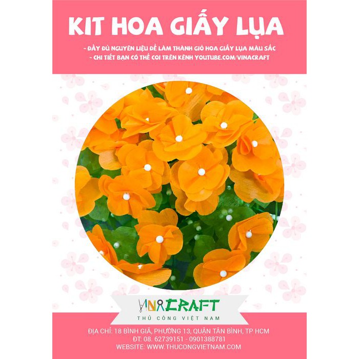 Kit làm hoa giấy lụa