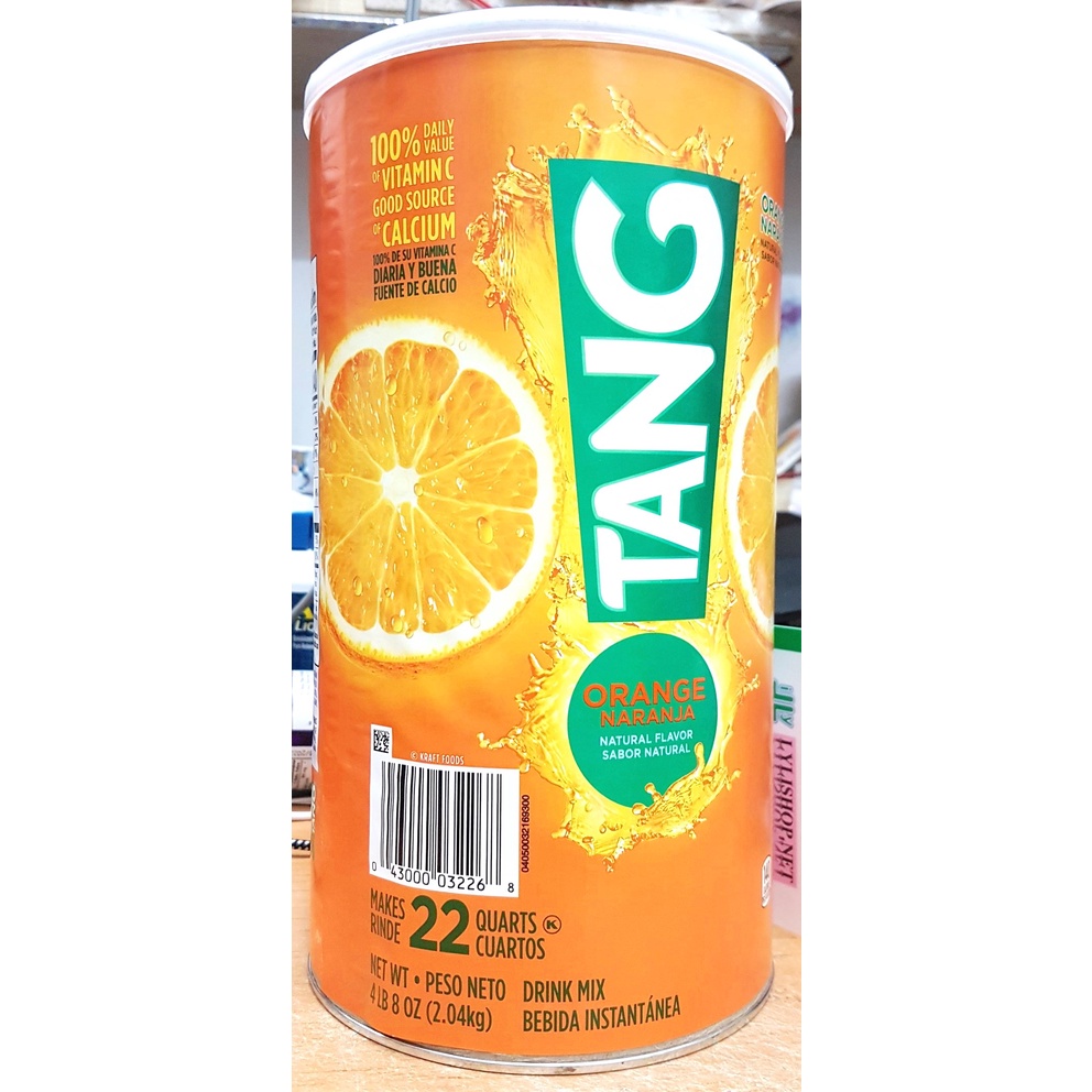 Bột Pha Nước Cam TANG Orange Vitamin C hủ 2.04kg (4LB 8OZ 2040g ) từ Mỹ