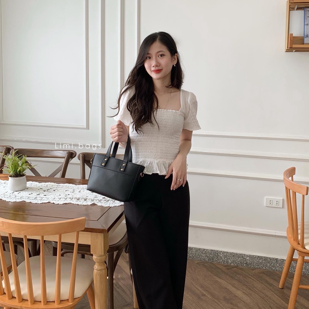 Túi xách tay nữ mini nhỏ xinh đeo chéo đeo vai phong cách Hàn Quốc thời trang Vintage dễ thương da mềm ALA Limi Bags