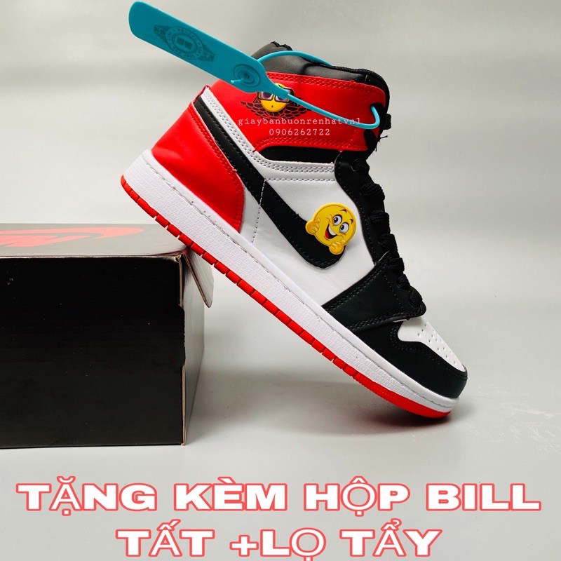 Fullboxbill+TẤT+LỌ TẨY.Giày thể thao nữ nam JD ĐỎ CAO CỔ