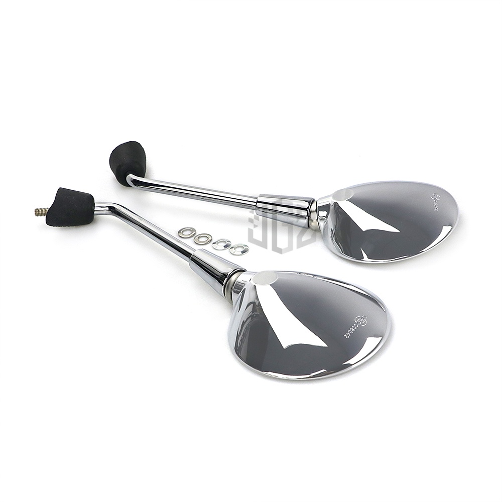 Gương chiếu hậu hình tròn 8mm bằng chrome cho Piaggio Vespa Sprint Primavera 150 GTS GTV 125 250 300