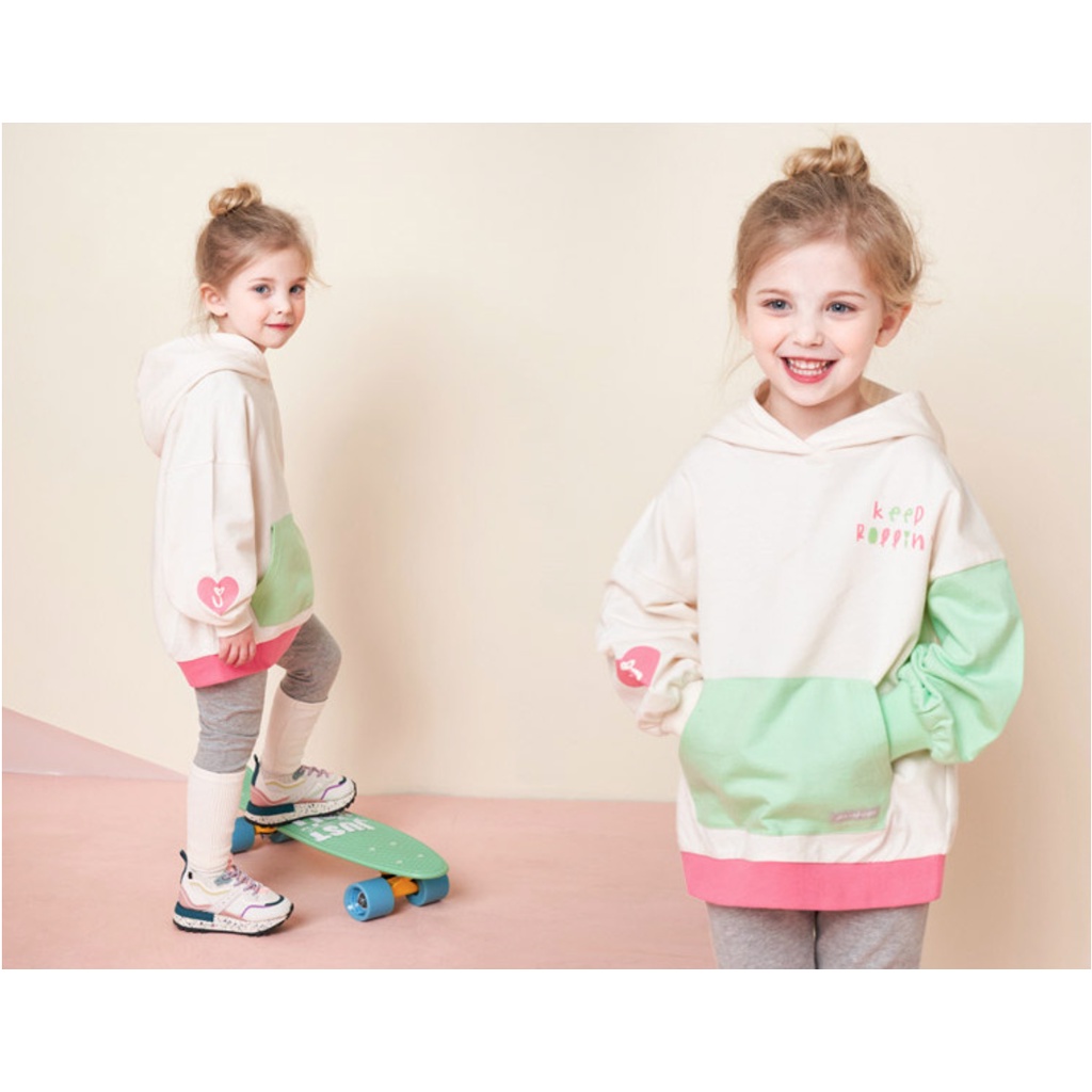 Bộ nỉ hoodie Jelis bé gái jbogse15