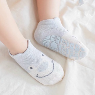 Set 5 đôi tất lưới nỉ hình thú đế chống trượt cao cấp Baby Sock