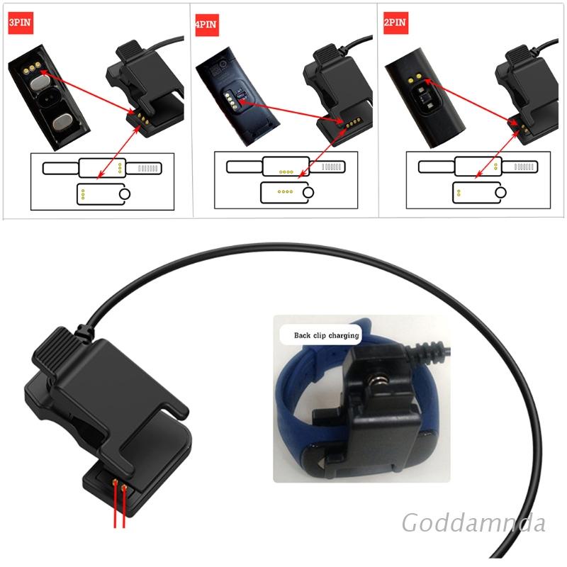 Dây Cáp Sạc Usb Godd Tw64 68 2-pin-3mm Hoặc 4mm 3-pin-6mm 4-pin-7.6mm Cho Đồng Hồ Thông Minh