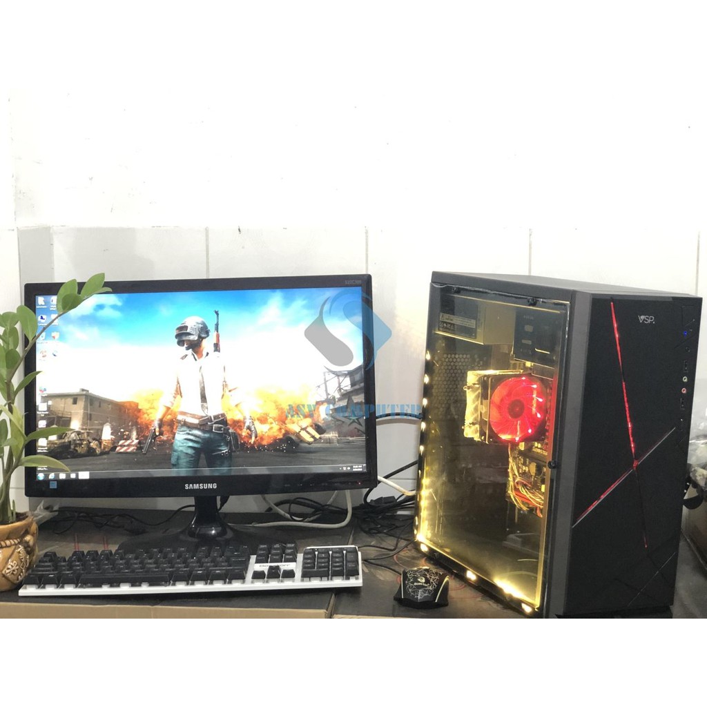 BỘ MÁY TÍNH CHƠI GAME AMD -  MÀN HÌNH 20 INCH - KÈM TAI NGHE WIFI VỎ PHÍM CHUỘT LED | BigBuy360 - bigbuy360.vn