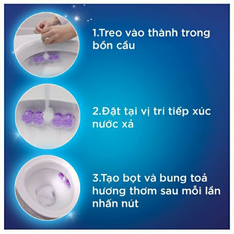 Viên Treo Bồn Cầu Vim Tẩy Rửa Diệt Vi Khuẩn 55g