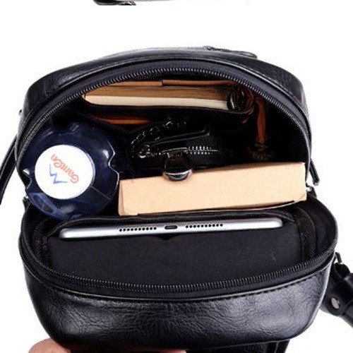 Balo đeo chéo da thời trang - túi đeo chéo nam thời trang - balo đeo chéo mini | BigBuy360 - bigbuy360.vn