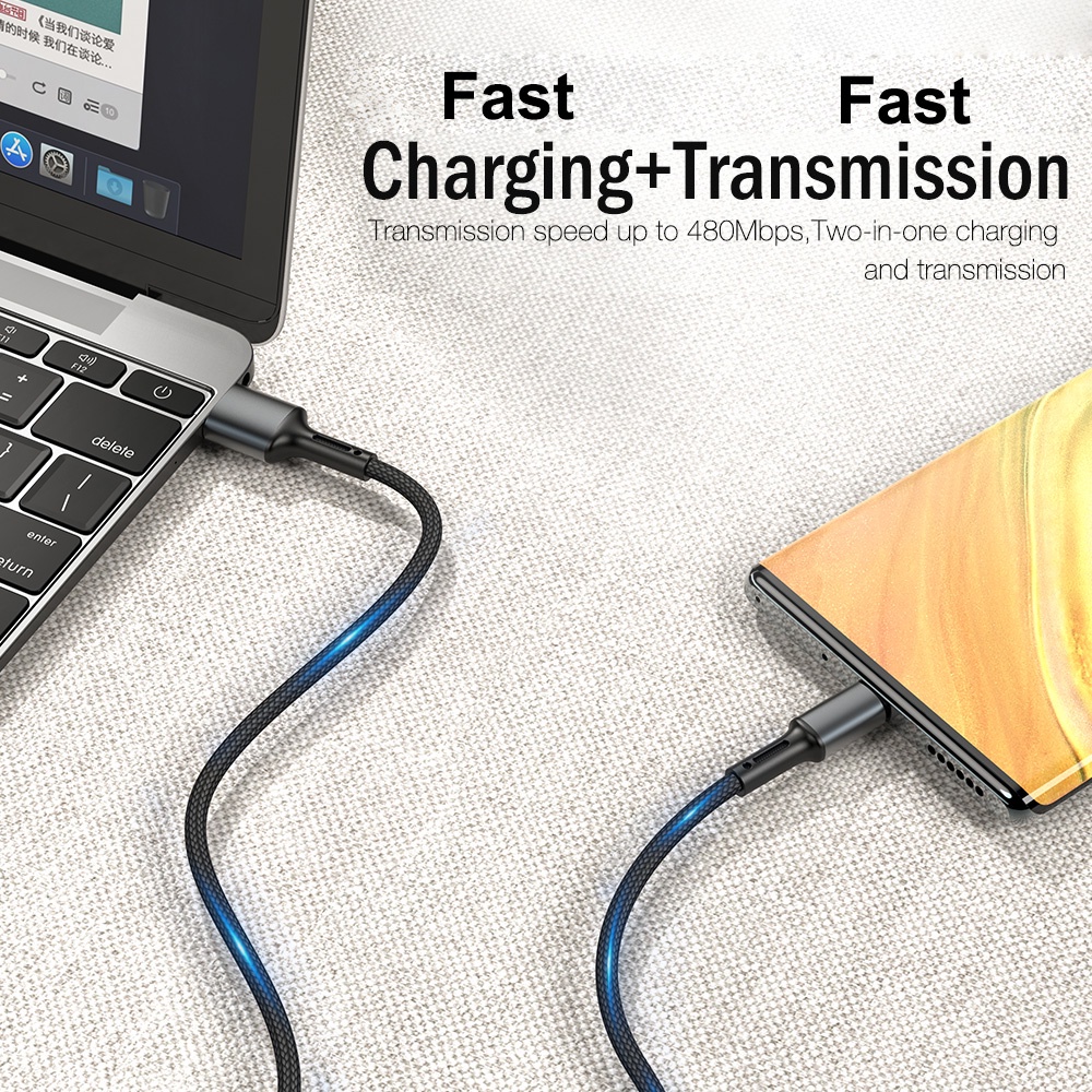 Dây Cáp Sạc Nhanh USB Loại C Dài 25cm 1m 2m 3m Cho Samsung Xiaomi mi Redmi Realme Oppo Vivo Huawei Android