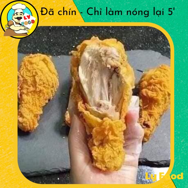 Đùi gà rán CP 10 đùi tiện lợi, làm từ Gà Tươi, ngon như gà KFC, giòn rụm, dinh dưỡng, Gà rán thơm ngon LyHouse