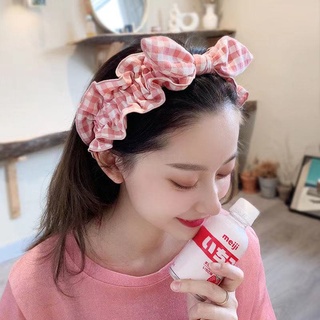 băng đô kẻ caro nhiều màu đỏ xanh vàng hồng dễ thươnglàm gọn tóc cho nữ