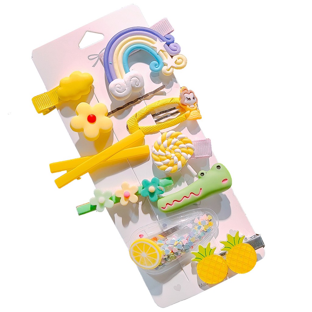 Kẹp tóc thiết kế nhiều họa tiết đáng yêu dành cho bé gái