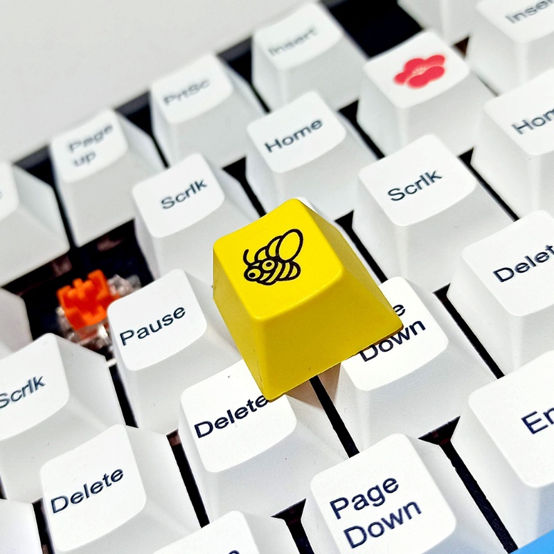 Nút Bàn Phím Cơ Cherry Profile Etched Honey Bee Nhuộm Màu Cho Cherry MX