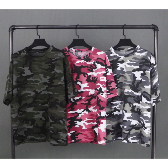Áo thun Camo hình thật