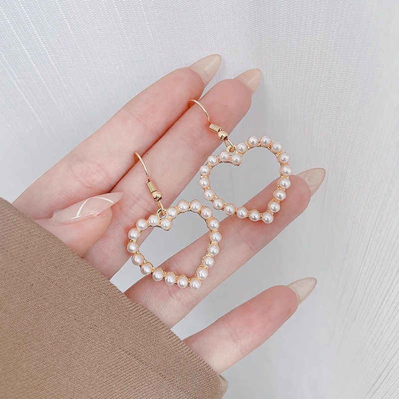 Khuyên Tai Vàng Kiểu Dáng Thời Trang Thanh Lịch Phong Cách Hàn Quốc