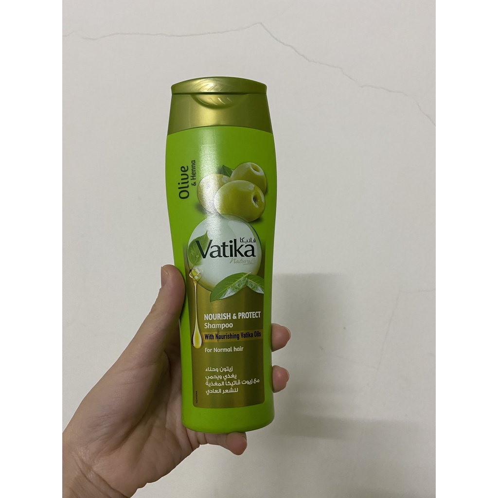 Bộ Vatika nuôi dưỡng bảo vệ giúp tóc trơn mượt bóng khỏe dầu gội/xả/kem ủ