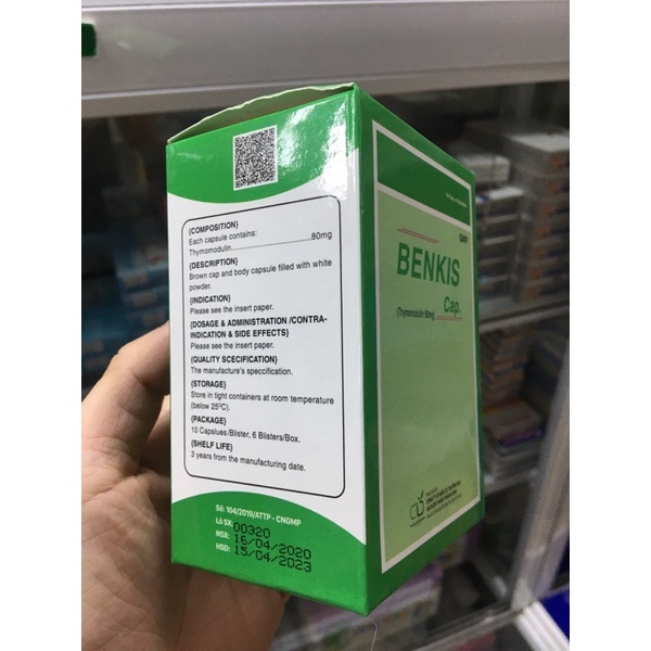 Thymomodulin 80mg - Benkis Cap Tăng cường sức đề kháng cho cơ thể , tăng sức đề kháng