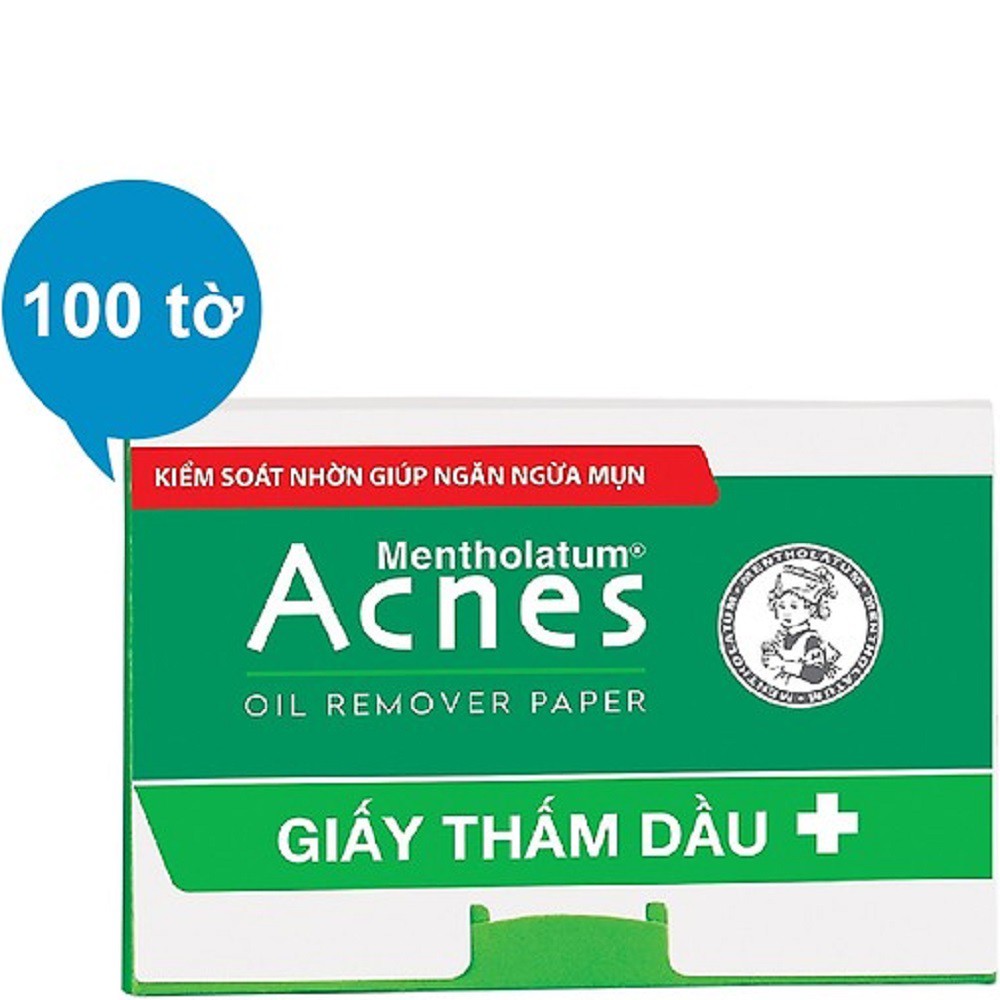 100 Tờ Giấy Thấm Dầu Acnes Oil Remover Paper 100% chính hãng, shop 99k cung cấp và bảo trợ.
