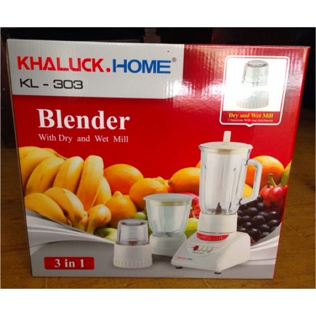 MÁY XAY SINH TỐ KHALUCK.HOME 3 CỐI THỦY TINH KL-303 GIẢM 30K
