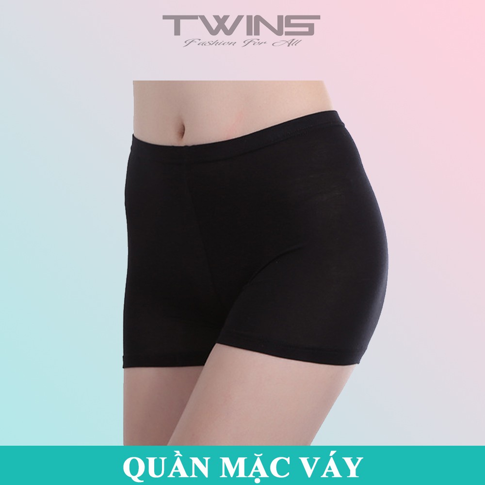 Quần lót mặc trong váy nữ ôm mông chống cuộn chất cotton mềm mịn thoáng mát thấm hút mồ hôi size 40kg-50kg