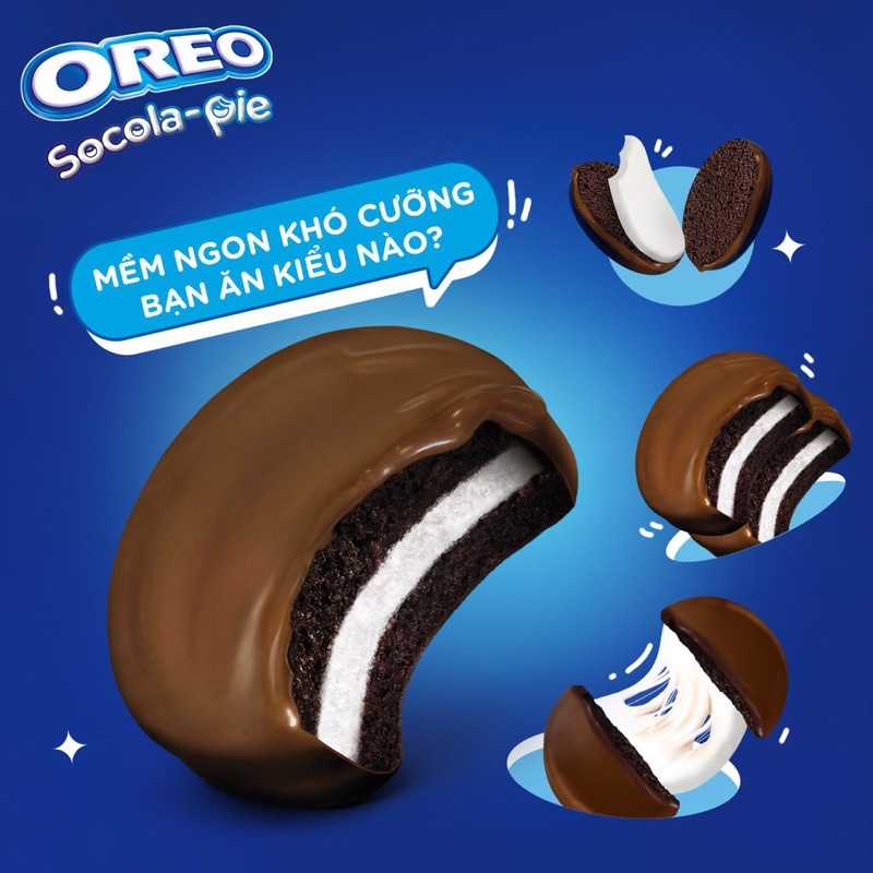 [ Mua nhiều hỗ trợ giảm giá] Hộp Bánh Oreo Sôcôla Pie 360g (12 gói x 30g)