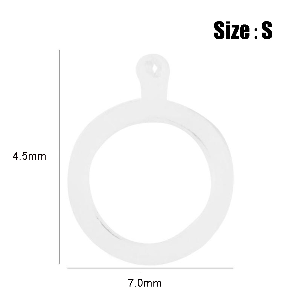 100 dây chun silicon trong suốt dùng để cố định mồi nhử cá
