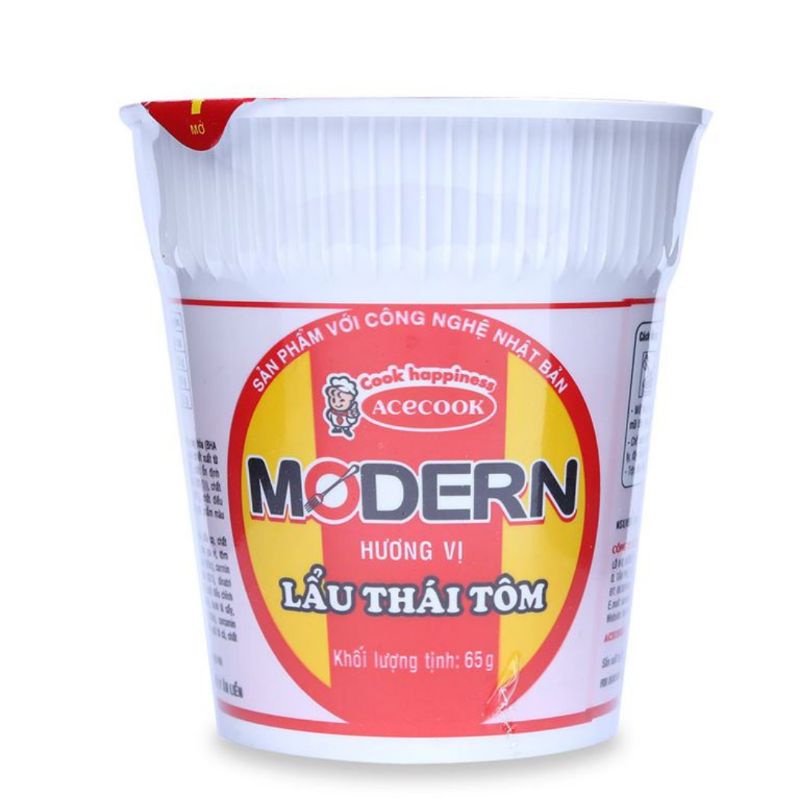 Lô 6 ly mì Modern lẩu Thái tôm 67 g