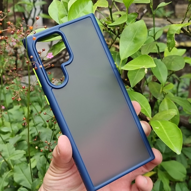 Ốp lưng X&M nhám viền màu cho Samsung S22, S22 Plus, S22 Ultra chống sốc chống Vân tay cao cấp