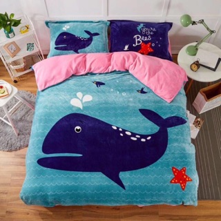 Bộ chăn ga gối nỉ nhung siêu bền đẹp