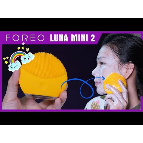 [ XẢ HÀNG SALE 50%] Máy Rửa Mặt Foreo Luna Mini 2 Chính h.ãng Massage Da Silicon Kháng Khuẩn- Làm Sạch Tẩy Trang T