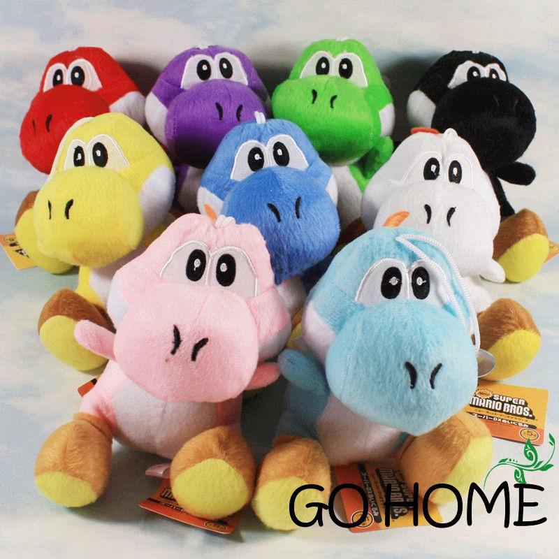 Set 1/8/9 thú nhồi bông rồng Yoshi dễ thương đáng yêu nhiều màu sắc dành cho bé 13-24 tháng tuổi