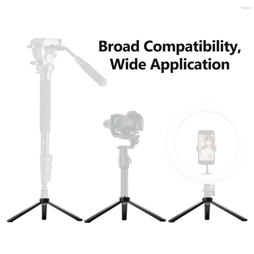 Lightweight Mini Desktop Tripod Aluminum Alloy Tripod Stand with 1/4 Inch Screw Wrench for DSLR ILDC Camera Camcorder Projector