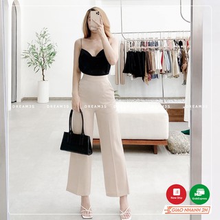 Quần ống rộng nữ quần suông công sở nữ khóa sườn mẫu mới chất đẹp
