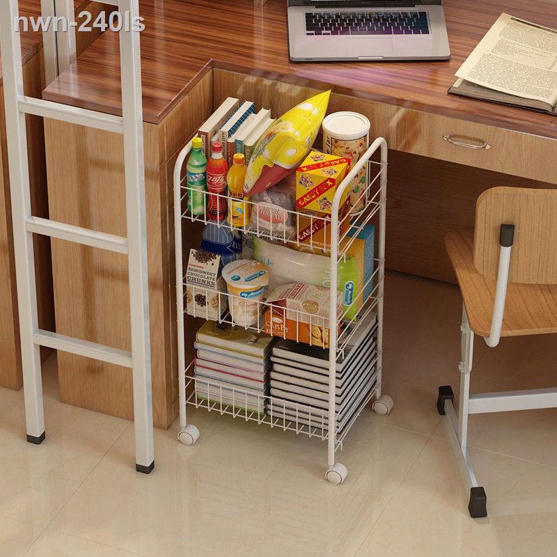 Lưu trữ sàn di động nhiều tầng giá xe đẩy phòng bếp ngủ bàn ký túc xá đơn giản sách đồ ăn nhẹ