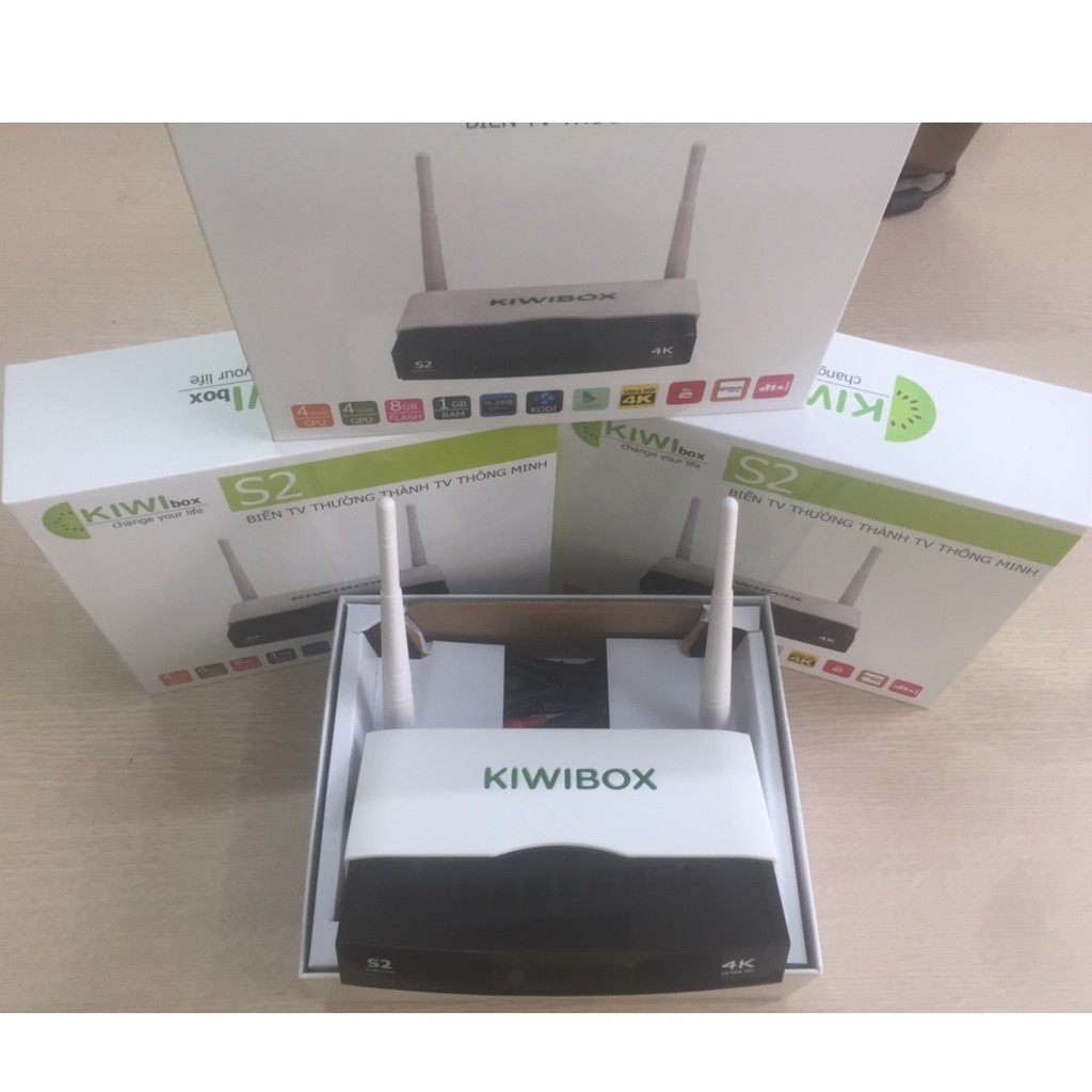 Tivi box 4k, Smart android box, Kiwi box S2. Box truyền hình