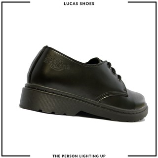 Giày Da Nam Nữ LC1461 All Black đế đen, đế cao 3.5cm, Phong cách lịch sự thanh lịch, trẻ trung, dễ phối