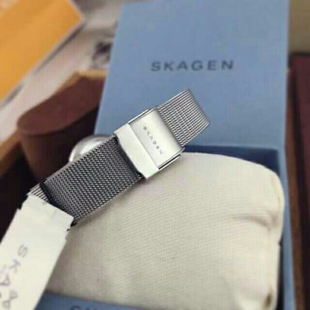 Đồng hồ skagen nữ chính hãng dây kim loại