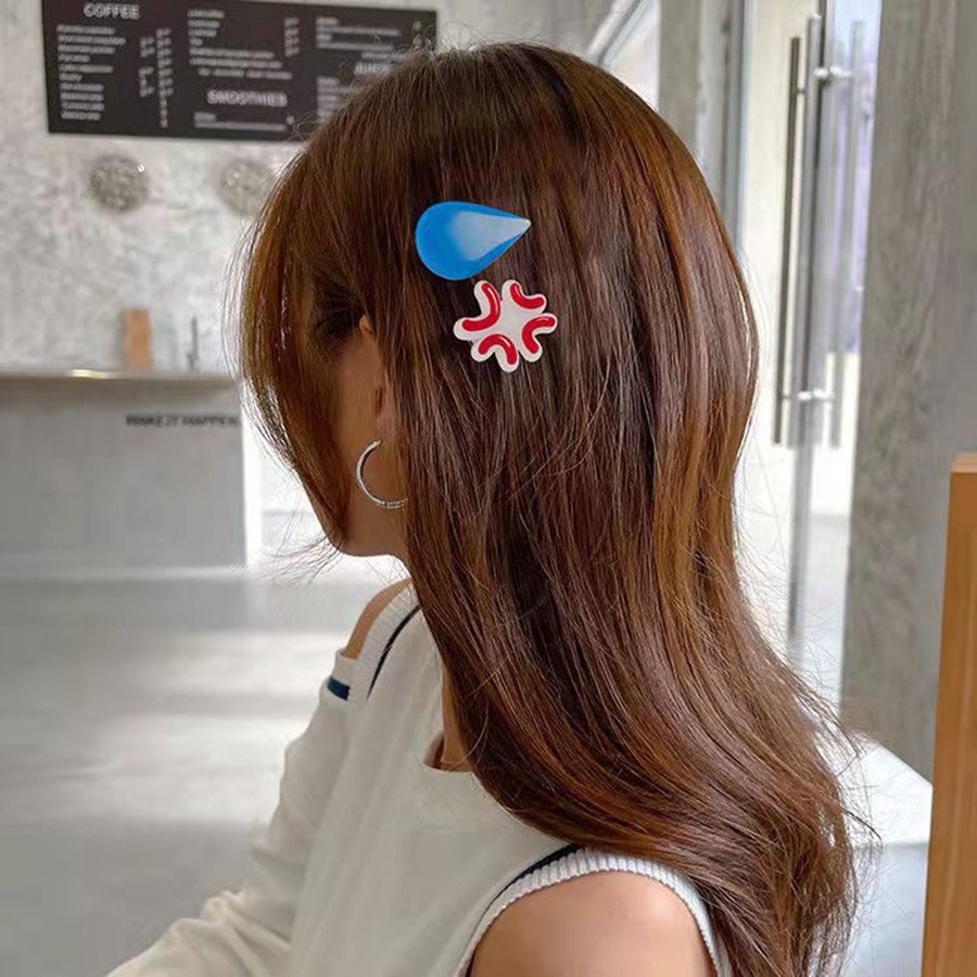 Kẹp tóc Haimeikang hình biểu tượng cảm xúc vui nhộn dễ thương thời trang cho nữ