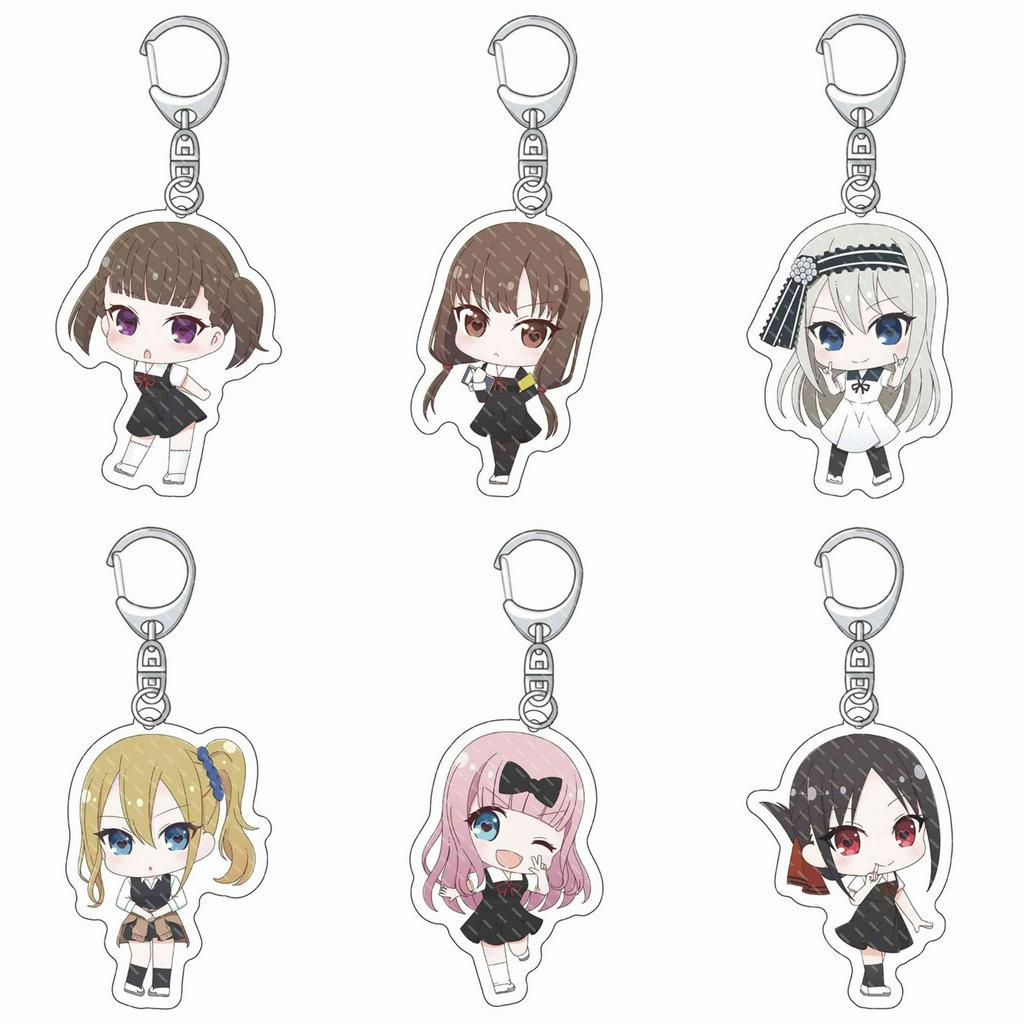 Móc khóa Kaguya-sama LOVE IS WAR CUỘC CHIẾN TỎ TÌNH ver ĐỨNG keyring in hình anime chibi mica acrylic xinh xắn